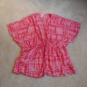 NWOT Victoria's secret red & white heart cover up
